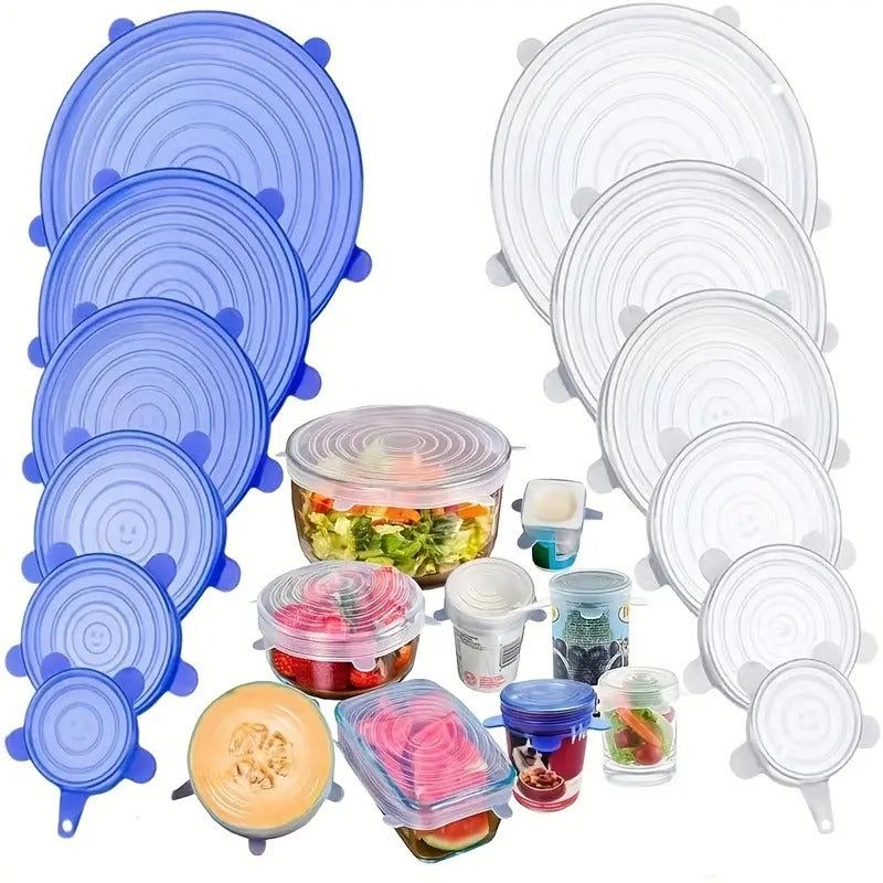 6pk Reusable Silicone Stretch Lids