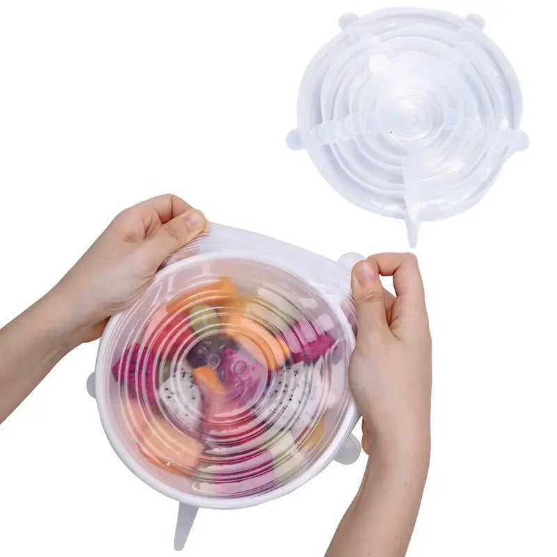 6pk Reusable Silicone Stretch Lids