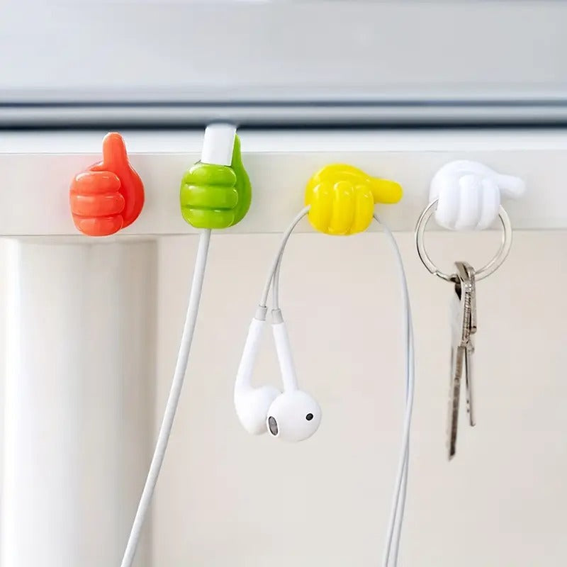 4pk Thumb Wall Hooks